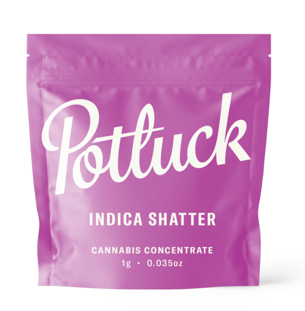 Potluck - Indica Shatter - weed Concentrate | Green Leaf Express Canada