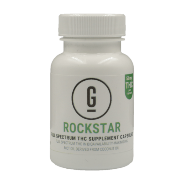 GRASS – THC Capsules – Rockstar – 50mg | Green Leaf Express Canada