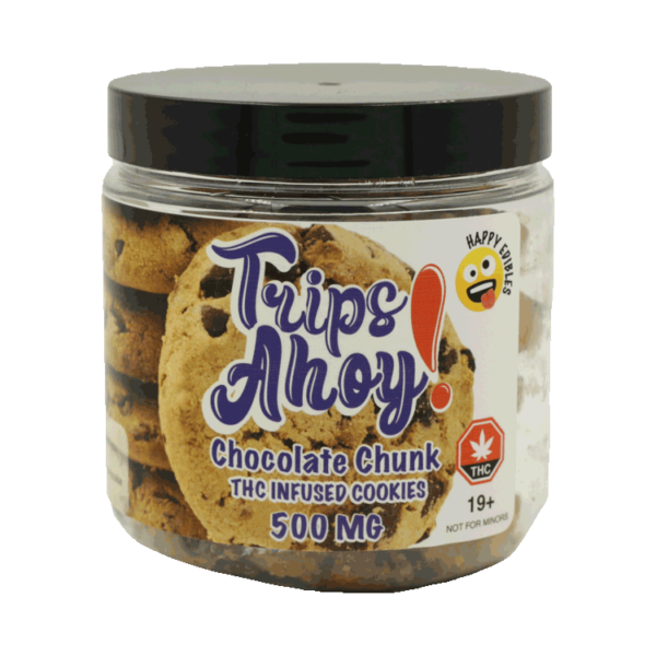 Trips Ahoy – Chocolate Chunk THC Infused Cookies – 500mg | Green Leaf Express Canada