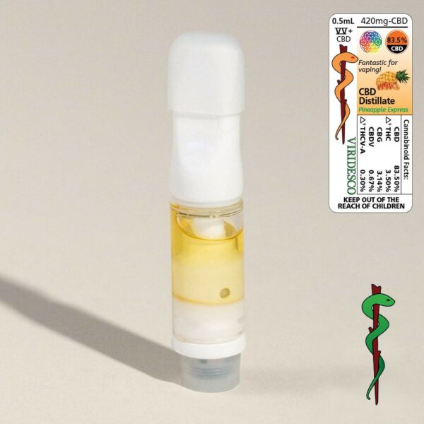 Viridesco – CBD Vape Cart – Pineapple Express 0.5ml | Green Leaf Express Canada