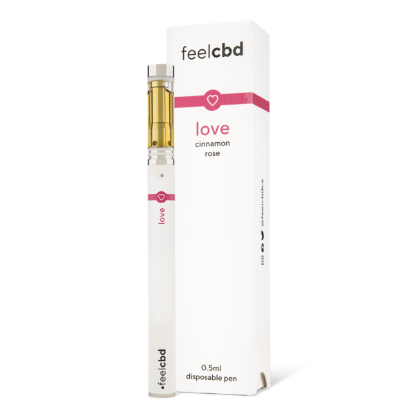 FeelCBD – Love – Dispsable CBD Vape Pen 0.5ml | Green Leaf Express Canada