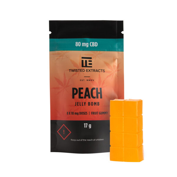 Twisted Extracts – Peach Jelly Bombs – CBD | Green Leaf Express Canada