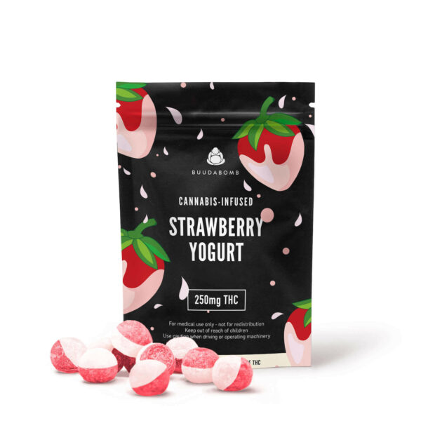 Buudabomb – Strawberry Yogurt Explosion – 250mg THC | Green Leaf Express Canada