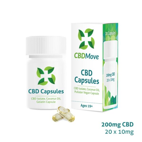 CBD Move – CBD Capsules – 200mg CBD | Green Leaf Express Canada