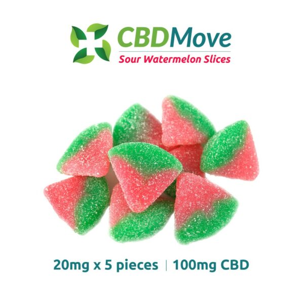 CBD Move – CBD Gummies – Watermelon – 100mg CBD | Green Leaf Express Canada