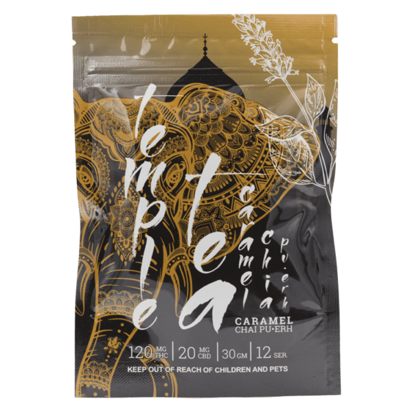 Temple Tea – Caramel Chai Pu-Erh 120mg THC | Green Leaf Express Canada