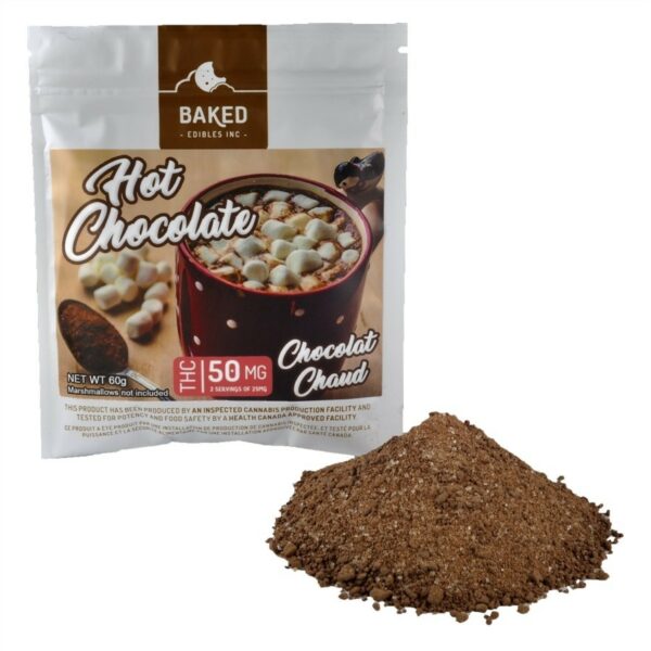 Baked Edibles – Hot Chocolate 50mg THC | Green Leaf Express Canada