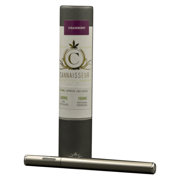 Cannaisseur – Disposable THC Distillate Pen – Strawberry 0.3ml | Green Leaf Express Canada