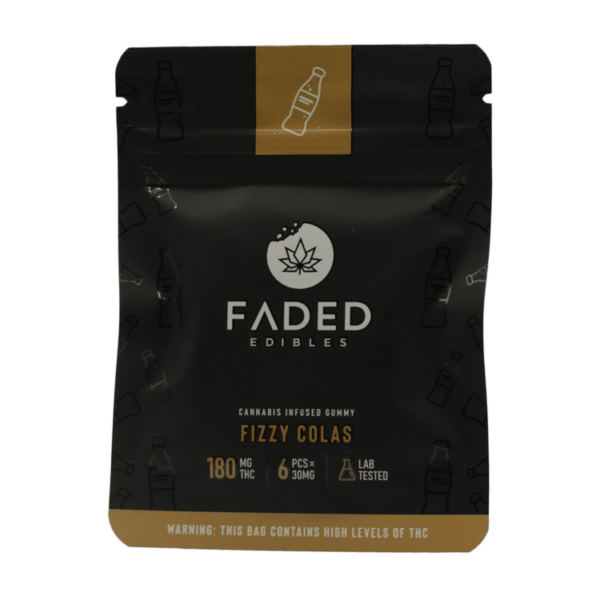 Faded Edibles – Fizzy Colas – 180mg | Green Leaf Express Canada