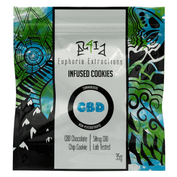 Euphoria Extractions – CBD Cookie – 50mg | Green Leaf Express Canada