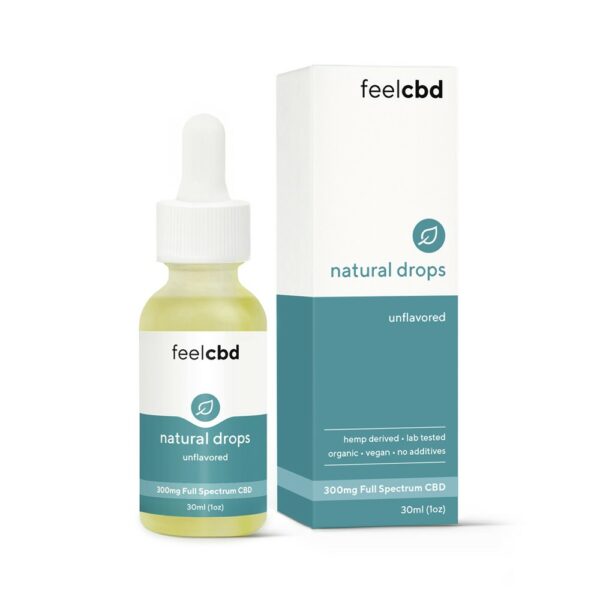 FeelCBD – Natural Drops – CBD Tincture 300mg | Green Leaf Express Canada