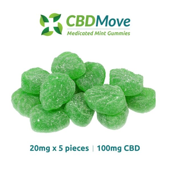 CBD Move – CBD Gummies – Mint Leaves – 100mg | Green Leaf Express Canada