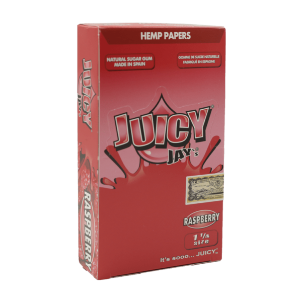 Juicy Jay’s – Hemp Papers (1.25 inch) – Raspberry | Green Leaf Express Canada