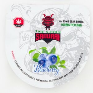 The Green Samurai – Blueberry Gummies – 150mg | Green Leaf Express Canada