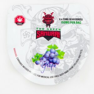 The Green Samurai – Grape Gummies – 150mg | Green Leaf Express Canada