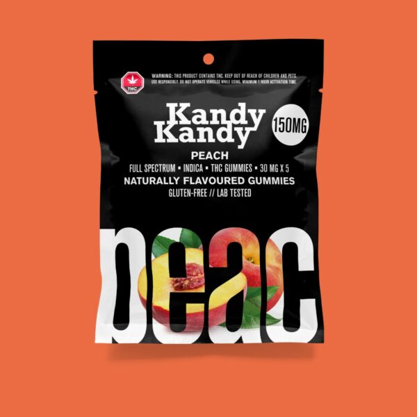 Kandy Kandy – Peach Gummies | Green Leaf Express Canada