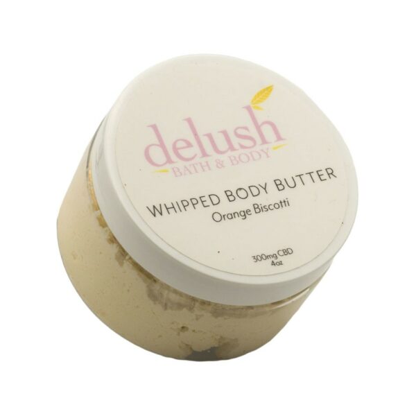 Delush Bath and Body – Whipped Body Butter – Orange Dreamsicle 300mg CBD | Green Leaf Express Canada