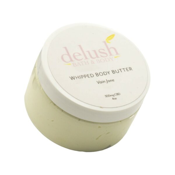 Delush Bath and Body – Whipped Body Butter – Vain Jane 300mg CBD | Green Leaf Express Canada