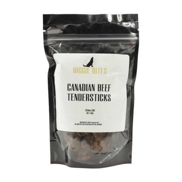 Biggie Bites – Canadian Beef Tendersticks – 250mg CBD | Green Leaf Express Canada