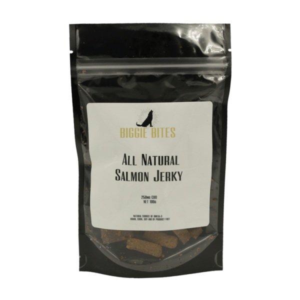 Biggie Bites – All Natural Salmon Jerky – 250mg CBD | Green Leaf Express Canada