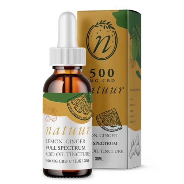 Natuur – Full Spectrum CBD Oil Tincture – Lemon Ginger – 1000mg | Green Leaf Express Canada