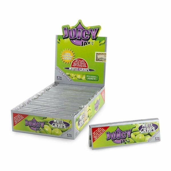 Juicy Jay’s – Hemp Papers (1.25 inch) – White Grape | Green Leaf Express Canada