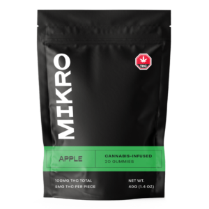 Mikro – THC Gummies – 100mg THC – Apple | Green Leaf Express Canada