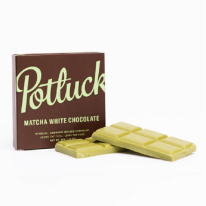 Potluck – Infused Chocolate – Matcha White Chocolate – 300mg THC | Green Leaf Express Canada