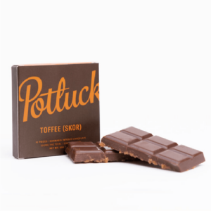 Potluck – Infused Chocolate – Toffee (Skor) – 300mg THC | Green Leaf Express Canada