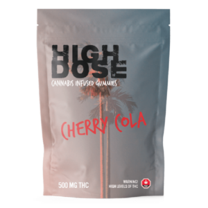 High Dose – weed Infused Gummies – Cherry Cola – 500mg/1500mg | Green Leaf Express Canada