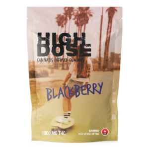 High Dose – weed Infused Gummies – Blackberry – 1000mg/1500mg | Green Leaf Express Canada