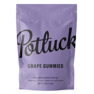 Potluck Extracts – Grape Gummies (1:1) – 100mg THC / 100mg CBD | Green Leaf Express Canada