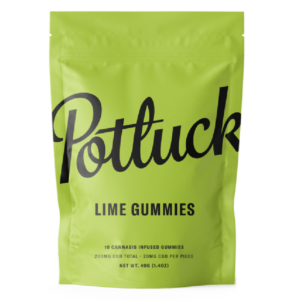 Potluck Extracts – Lime Gummies (CBD) – 200mg | Green Leaf Express Canada