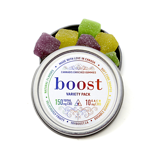 Boost – CBD Variety Pack Gummies – 150mg | Green Leaf Express Canada