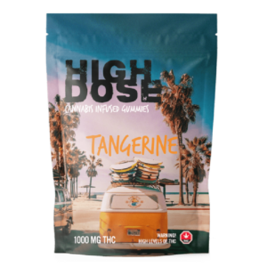 High Dose – weed Infused Gummies – Tangerine – 1000mg/1500mg | Green Leaf Express Canada