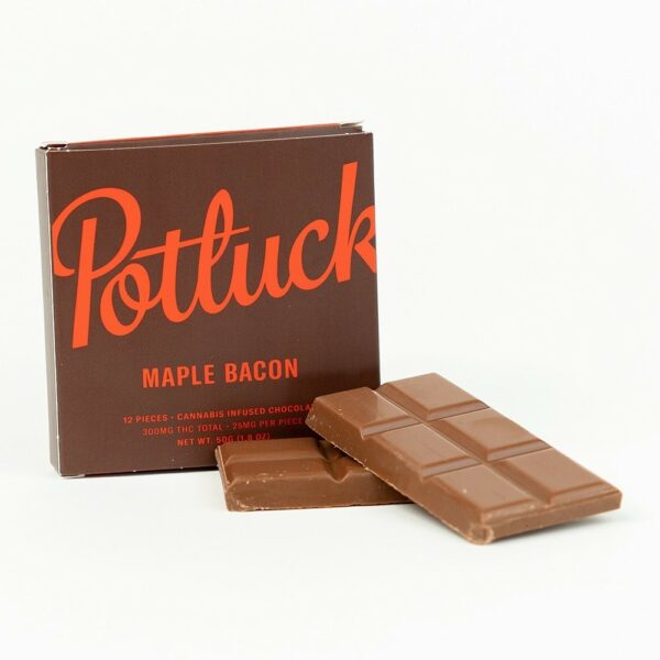 Potluck – Infused Chocolate – Maple Bacon – 300mg THC | Green Leaf Express Canada