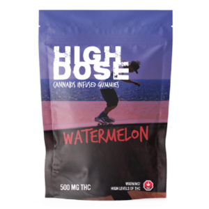 High Dose – weed Infused Gummies – Watermelon – 500mg/1000mg | Green Leaf Express Canada