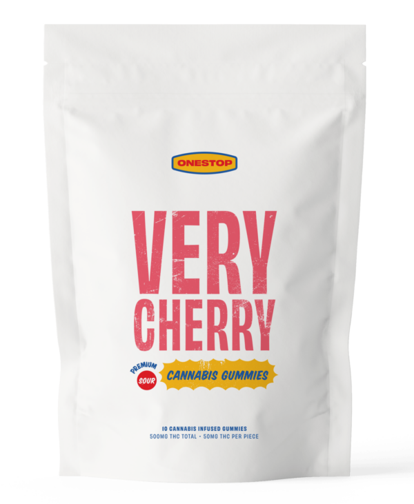 Onestop – Very Cherry THC Gummies 500mg | Green Leaf Express Canada