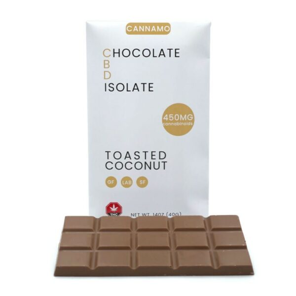 Cannamo – CBD Chocolate Isolate – 450mg – Toasted Coconut | Green Leaf Express Canada